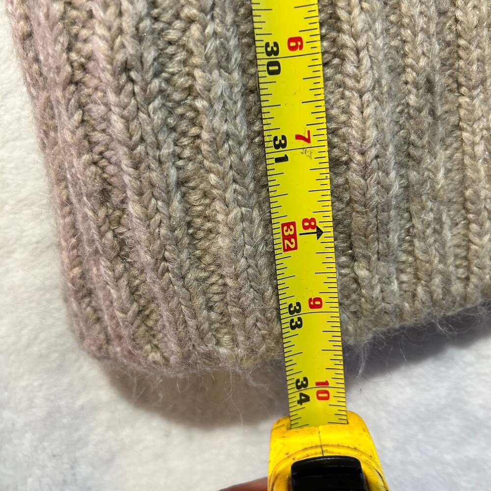 Zara Premium Wool Blend Chunky Knit Turtleneck Sweater dress in Camel - Picture 4 of 6